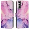 Peňaženkové kožené puzdro MARBLE na Samsung Galaxy S23 Plus 5G – Fialová Peňaženkové kožené puzdro MARBLE na Samsung Galaxy S23 Plus 5G – Fialová
