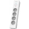 Prepäťová ochrana Philips 7040WA/58, biela, 2m Prepäťová ochrana Philips 7040WA/58, biela, 2m