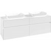 VILLEROY & BOCH Collaro závesná skrinka pod dve umývadlá na dosku, 4 zásuvky, 1600 x 500 x 548 mm, White Matt, C12300MS VILLEROY & BOCH Collaro závesná skrinka pod dve umývadlá na dosku, 4 zásuvky, 1600 x 500 x 548 mm, White Matt, C12300MS