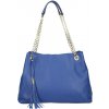 Dámska kožená kabelka 142 azurovo modrá Made in Italy Kráľovská modrá Dámska kožená kabelka 142 azurovo modrá Made in Italy Kráľovská modrá