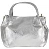 Talianska kožená kabelka strieborná MADE IN ITALY Talianska kožená kabelka strieborná MADE IN ITALY