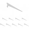 Walteco Nosník 400 mm biely 10 ks 45363BP2
