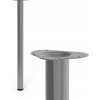 Walteco Nábytková noha okrúhla priemer 60 mm výška 900 mm sivá 50355