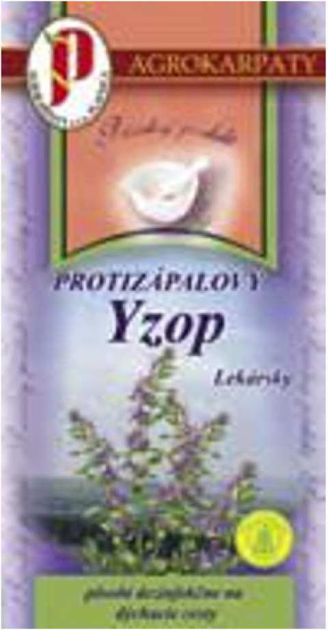 Agrokarpaty YZOP Lekársky protizápalový čaj 20 x 2 g
