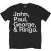 The Beatles John, Paul, George & Ringo Black M Tričko The Beatles John, Paul, George & Ringo Black M Tričko