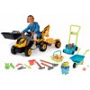 Set traktor na šliapanie a fúrik s kosačkou Builder Max Tractor Smoby s nakladačom bagrom a vedro set Hrad Set traktor na šliapanie a fúrik s kosačkou Builder Max Tractor Smoby s nakladačom bagrom a vedro set Hrad