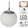 Dekoračné osvetlenie - svietiaca guľa 18 cm biela, 80 LED biela teplá s časovačom Dekoračné osvetlenie - svietiaca guľa 18 cm biela, 80 LED biela teplá s časovačom