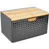 Chlebník nerezový 35,5x21,5x21cm čierny/bambus Chlebník nerezový 35,5x21,5x21cm čierny/bambus