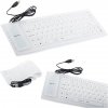 Verk 06179_B Flexibilní silikonová klávesnice k PC bílá Verk 06179_B Flexibilní silikonová klávesnice k PC bílá