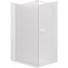 CERANO - Sprchová zástena Walk-in Onyx Round Ľ/P - 8 mm - guľatá vzpera - biela matná, mliečne sklo - 30x200 cm CERANO - Sprchová zástena Walk-in Onyx Round Ľ/P - 8 mm - guľatá vzpera - biela matná, mliečne sklo - 30x200 cm