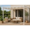 Sammer Záhradná pergola 3x4 m kovová na terasu, altánok so strechou, biela konštrukcia aj strecha PERG-3x4biela/biela Sammer Záhradná pergola 3x4 m kovová na terasu, altánok so strechou, biela konštrukcia aj strecha PERG-3x4biela/biela