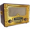 Rádio Raiseng FM/AM/SW USB/TF Bluetooth Aku 18650 8W Reproduktor Anténa Mahagón Rádio Raiseng FM/AM/SW USB/TF Bluetooth Aku 18650 8W Reproduktor Anténa Mahagón