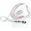 Flexi Vodítko Glam Composition S opasok 3m Pearl White Flexi Vodítko Glam Composition S opasok 3m Pearl White