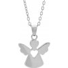 Strieborný náhrdelník anjel s srdiečkom Strieborný náhrdelník anjel s srdiečkom