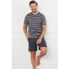 Italian Fashion Bert pánské pyžamo krátké tm.modré