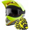 DETSKÁ CROSS PRILBA ENDURO ŠTVORKOLKA M + RUKAVICE + OKULIARE DETSKÁ CROSS PRILBA ENDURO ŠTVORKOLKA M + RUKAVICE + OKULIARE