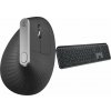 Logitech Vertikální ergonomická myš MX (910-005448) + bezdrátová myš MX Keys S, grafitová, US (920-011587) Logitech Vertikální ergonomická myš MX (910-005448) + bezdrátová myš MX Keys S, grafitová, US (920-011587)