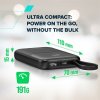 Canyon OnPower 101, Powerbank, 10.000 mAh, displej, in: USB-C, out: USB-A, QC 3.0/USB-C, PD 22,5W, integ. káb.. CNS-CPB101PU Canyon OnPower 101, Powerbank, 10.000 mAh, displej, in: USB-C, out: USB-A, QC 3.0/USB-C, PD 22,5W, integ. káb.. CNS-CPB101PU