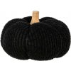 Clayre & Eef Čierna textilná dekorácia tekvice Pumpkin XL - Ø 20*14 cm - Clayre & Eef Clayre & Eef Čierna textilná dekorácia tekvice Pumpkin XL - Ø 20*14 cm - Clayre & Eef