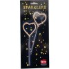 Zlaté Prskavky v tvare srdca 2 ks 16,5 cm