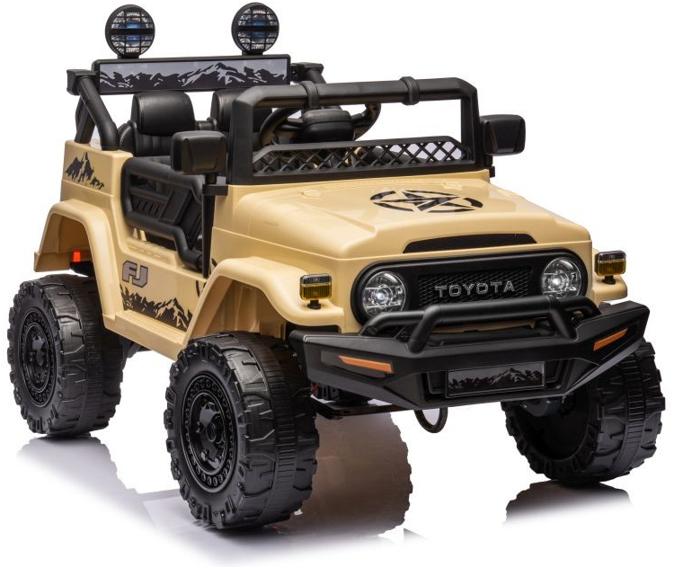 LeanCars Elektrická autíčko Toyota FJ khaki 4x45W BATÉRIA 12V7Ah 2023