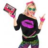 Dámske retro disco tričko z 80. a 90. rokov L/XL Dámske retro disco tričko z 80. a 90. rokov L/XL