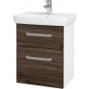 Dreja Umývadlová skrinka GO SZZ2 50 - N01 Biela lesk / Úchytka T01 / D25 Teak Dreja Umývadlová skrinka GO SZZ2 50 - N01 Biela lesk / Úchytka T01 / D25 Teak