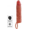 Get real - hydrated skin silicone vibrating penis sleeve caramel 20 cm Get real - hydrated skin silicone vibrating penis sleeve caramel 20 cm
