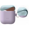 Elago Airpods Silicone Duo Hang Case - Lavender/Pink, Pastel Blue Elago Airpods Silicone Duo Hang Case - Lavender/Pink, Pastel Blue