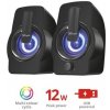 Trust Gemi RGB 2.0 Speaker Set čierna / Reproduktory / 2.0 / 12W RMS / Jack 3.5mm (22948-T)