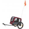 Vozík za bicykel, S: 56 × 64 × 61/125 cm, do 15 kg, šedá/červená Vozík za bicykel, S: 56 × 64 × 61/125 cm, do 15 kg, šedá/červená