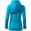 Evoluce bouldering - Mikina dámska trendy zipper s kapucňou - L ( Svetlý tyrkys ) Evoluce bouldering - Mikina dámska trendy zipper s kapucňou - L ( Svetlý tyrkys )