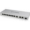 Zyxel XGS1250-12 v2, 12-Port Gigabit webmanaged Desktop Switch with 8 port 1G + 3-Port MultiGig 1/2.5/5/10G + 1-Port SFP XGS1250-12-ZZ0102F ZyXEL Zyxel XGS1250-12 v2, 12-Port Gigabit webmanaged Desktop Switch with 8 port 1G + 3-Port MultiGig 1/2.5/5/10G + 1-Port SFP XGS1250-12-ZZ0102F ZyXEL