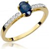 Blink-Blink Diamantový prsteň zo žltého zlata so Zafírom 2312ZZaDB Blink-Blink Diamantový prsteň zo žltého zlata so Zafírom 2312ZZaDB