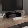 TV stolek / podstavec na monitor černé sklo 40x25x11 cm Černý 244134 TV stolek / podstavec na monitor černé sklo 40x25x11 cm Černý 244134