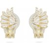 biju biju Pozlátené náušnice klipsy 14k, anjelské krídla ozdobené zirkónmi 1002653 biju biju Pozlátené náušnice klipsy 14k, anjelské krídla ozdobené zirkónmi 1002653