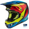 FLY RACING prilba FORMULA CARBON PRIME hi-vis modrá červená - XL