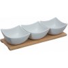 Secret de Gourmet Porcelánová servírovacia miska Trio 30x10x6 cm sada 3ks Secret de Gourmet Porcelánová servírovacia miska Trio 30x10x6 cm sada 3ks