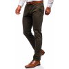 Tmavozelené pánske chinos nohavice Bolf 1143 Tmavozelené pánske chinos nohavice Bolf 1143