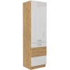 Bývaj s nami SK, AXEL kuchynská skriňa 60 DK 210 2F, biely lesk/dub artisan LTD,MDF Bývaj s nami SK, AXEL kuchynská skriňa 60 DK 210 2F, biely lesk/dub artisan LTD,MDF