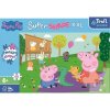 Trefl Puzzle Super Shape XXL Prasiatko Peppa: Hranie s bračekom 60 dielikov Trefl Puzzle Super Shape XXL Prasiatko Peppa: Hranie s bračekom 60 dielikov