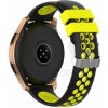 Silikónový remienok (šírka 20mm) – čierno-žltá – Huawei Watch GT2 (42mm) / Samsung Watch 3 41mm Silikónový remienok (šírka 20mm) – čierno-žltá – Huawei Watch GT2 (42mm) / Samsung Watch 3 41mm