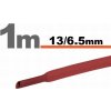 Zmršťovacia hadica 13/6,5mm 1m červená bužírka (11024P) Zmršťovacia hadica 13/6,5mm 1m červená bužírka (11024P)