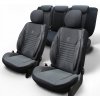 Poťahy na autosedadlá hrubý materiál, kompletná sada ARES, sivo-čierne Poťahy na autosedadlá hrubý materiál, kompletná sada ARES, sivo-čierne