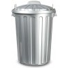 Plastic Forte POPOLNICA Kôš na odpad 31 l STRIEBORNÝ s vekom Plastic Forte POPOLNICA Kôš na odpad 31 l STRIEBORNÝ s vekom