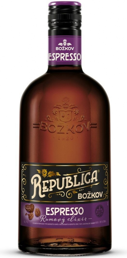 Božkov Republica Espresso 35% 0,7 l (čistá fľaša)