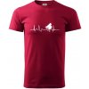 Piano ekg - krídlo - Klasické pánske tričko vyššej gramáže - 4XL ( Marlboro červená ) Piano ekg - krídlo - Klasické pánske tričko vyššej gramáže - 4XL ( Marlboro červená )