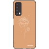Picasee silikónový čierny obal pre Huawei P Smart 2021 - Peonies Picasee silikónový čierny obal pre Huawei P Smart 2021 - Peonies