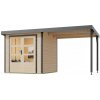 KARIBU HOLZTECHNIK Hybridný domček KARIBU JUPITER A (93423) natur / terragrau LG4030 KARIBU HOLZTECHNIK Hybridný domček KARIBU JUPITER A (93423) natur / terragrau LG4030