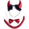 SÚPRAVA DIABLA DIABLICA KOSTÝM PREZLEČENIE DOPLNKY SÚPRAVA DIABLA DIABLICA KOSTÝM PREZLEČENIE DOPLNKY